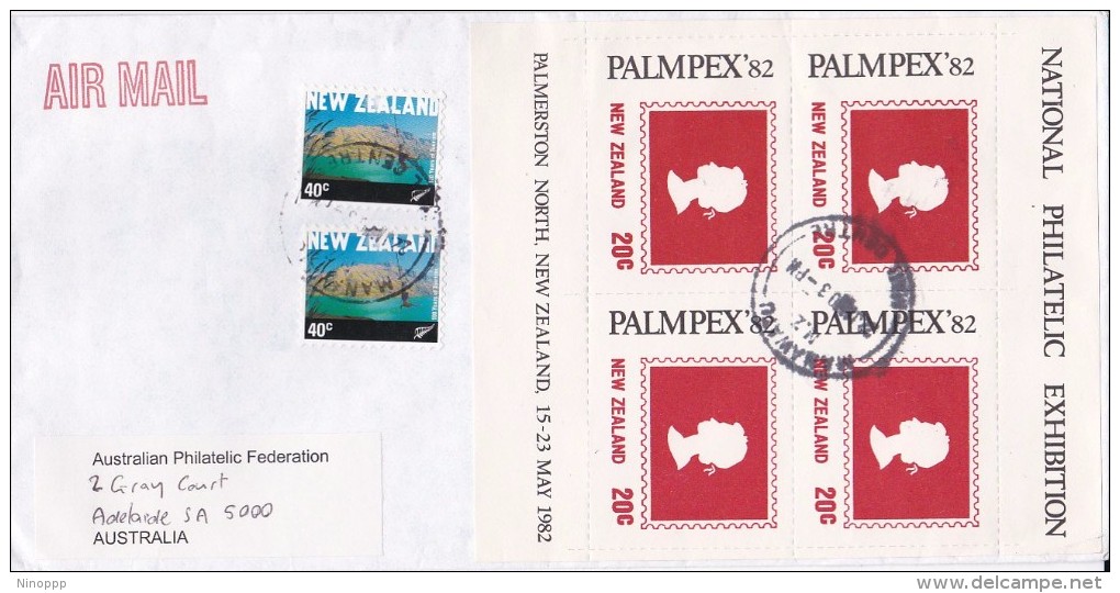 New Zealand 1982 Palmex MS On Cover - Covers & Documents