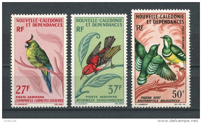 CALEDONIE 1966 PA N° 88/90 ** Neufs = MNH Superbes Cote 44,50 € Faune Oiseaux Birds Fauna Animaux - Neufs