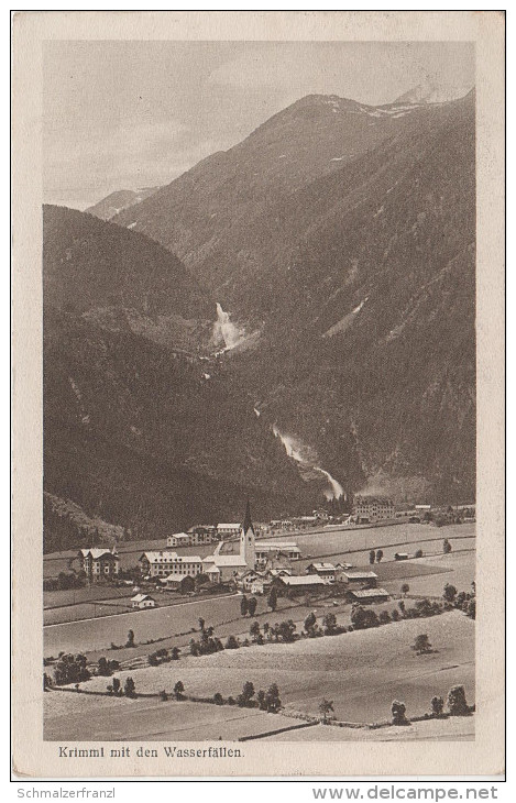 AK Krimml Krimmler Wasserfälle Land Salzburg Pinzgau Bei Wald Bramberg Gerlos Neukirchen Zell - Krimml