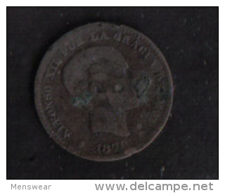 SPAIN - ALFONSO XII 5 CENTS 1878 - Collections