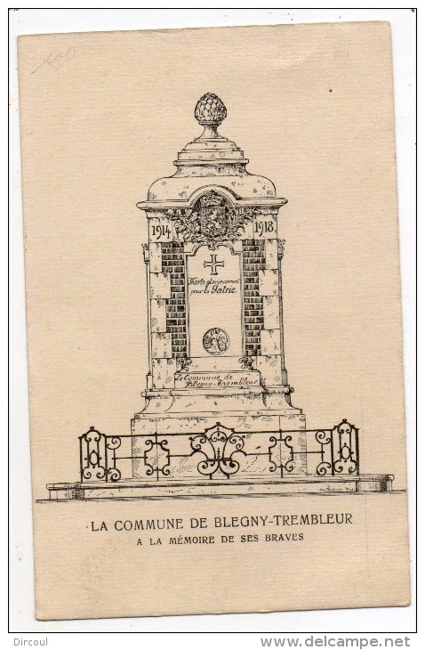 30862  -  Blegny  Trembleur  à  La Mémoire  De Ses  Braves  - - Blegny