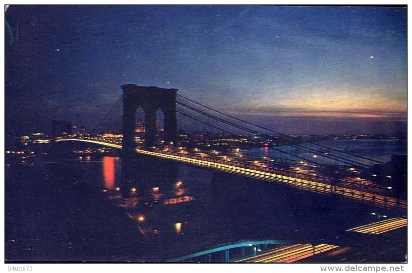 New York City - Brooklyn Bridge - Formato Piccolo Non Viaggiata - Brooklyn
