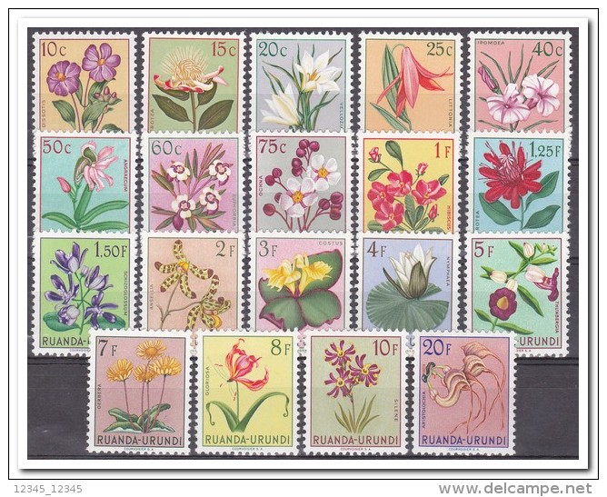 Rwanda 1953, Postfris MNH, Flowers - Ongebruikt