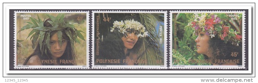 Polynesië 1983, Postfris MNH, Woman, Flowers - Ongebruikt