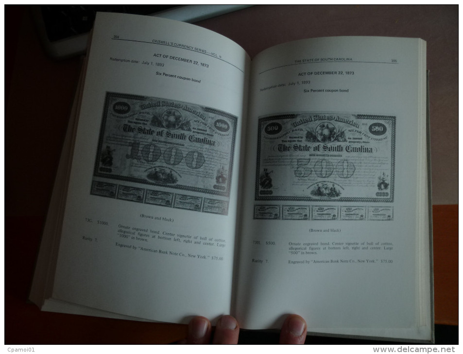 USA / LIVRE RARE / RARE BOOK : CONFEDERATE AND SOUTHERN STATES BONDS - Autres & Non Classés