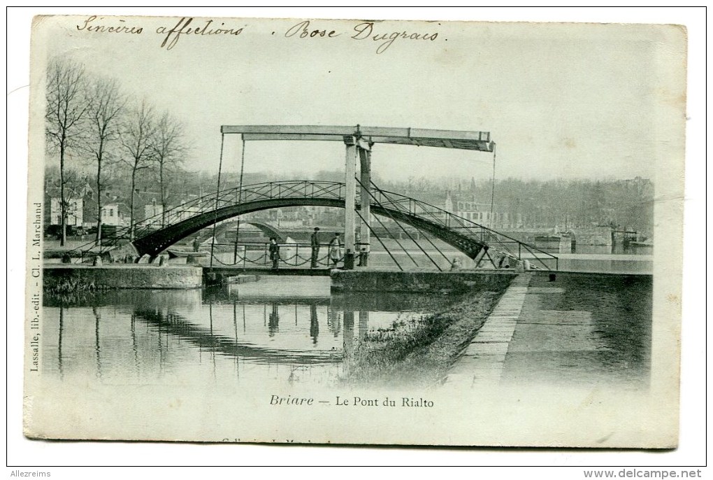 CPA  45  :  BRIARE Le Pont Rialto Carte Précurseur  1903    VOIR   DESCRIPTIF  §§§ - Briare