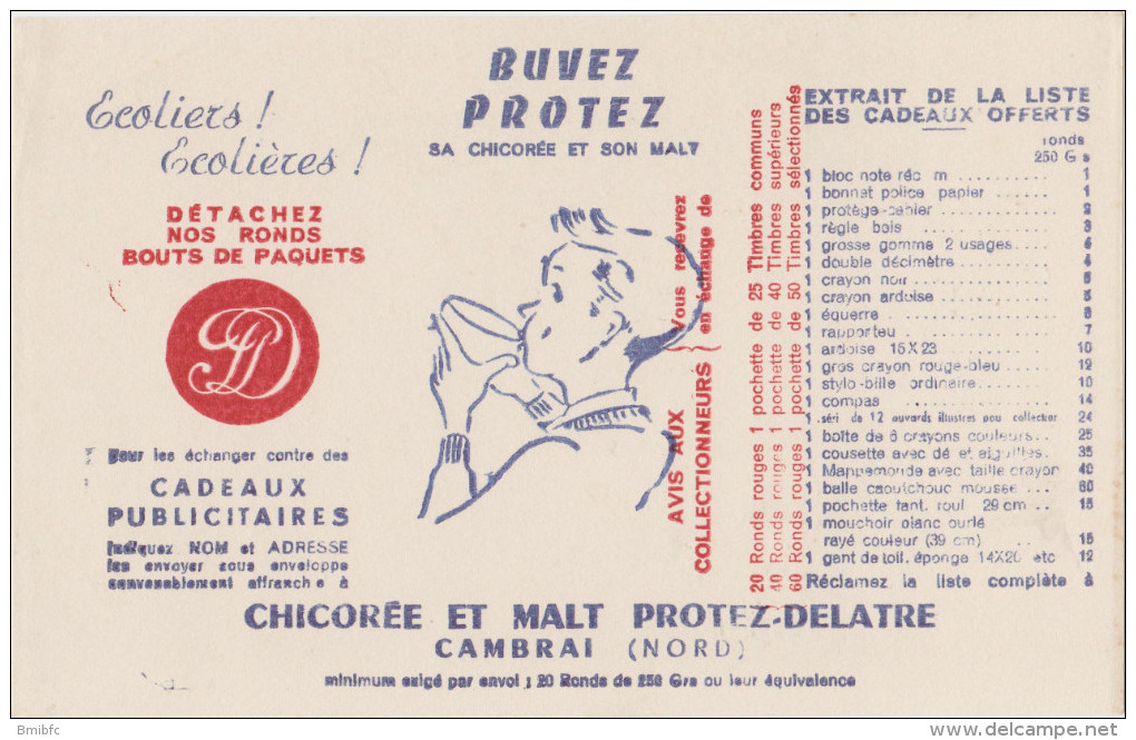 BUVEZ PROTEZ Sa Chicorée Et Son Malt  - PROTEZ-DELATRE CAMBRAI (NORD) - Coffee & Tea