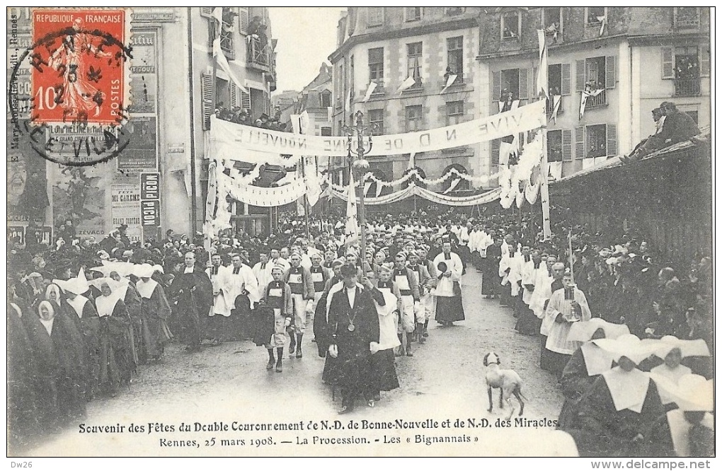 Souvenir Des Fêtes Du Double Couronnement De N.D De Bonne-Nouvelle Et De N.D. Des Miracles - 25 Mars 1908 - Manifestations