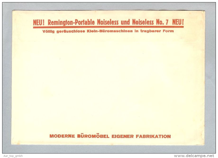 MOTIV Büro Schreibmaschine 1932-08-05 Brief Remington Frei-O - Frankiermaschinen (FraMA)