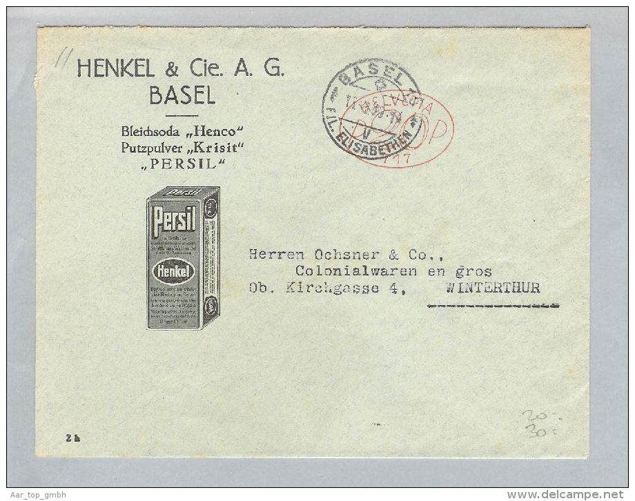 MOTIV Chemie 1939-11-11 Brief Frei-O #717 Persil Henkel&Co. - Frankiermaschinen (FraMA)