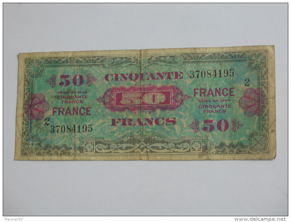 50 Francs - FRANCE - Série 2 - Billet Du Débarquement - Série De 1944 **** EN ACHAT IMMEDIAT ****. - 1945 Verso Frankreich