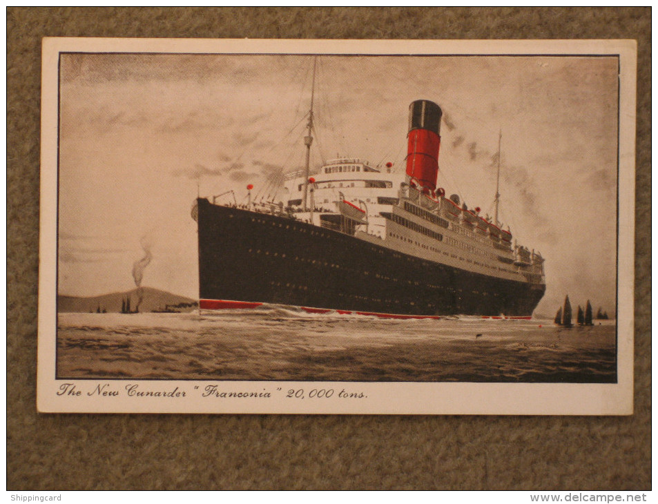 CUNARD NEW CUNARDER FRANCONIA - Dampfer