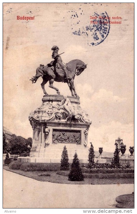 Hongrie. BUDAPEST. Savoyal Jenofoherczeg Szobra. Prinz Eugen. Statue équestre - Ungheria