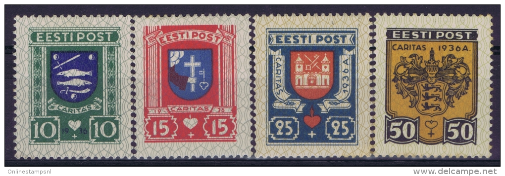 Estland:  Mi Nr 109 - 112  MH/*  1936 - Estonia