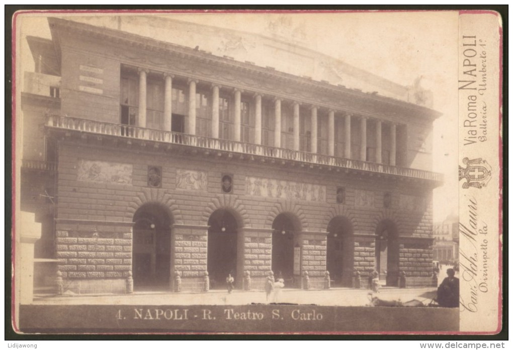 NAPOLI TEATRO CABINET PHOTO 11 X 16,5 Cm MAURI - Napoli