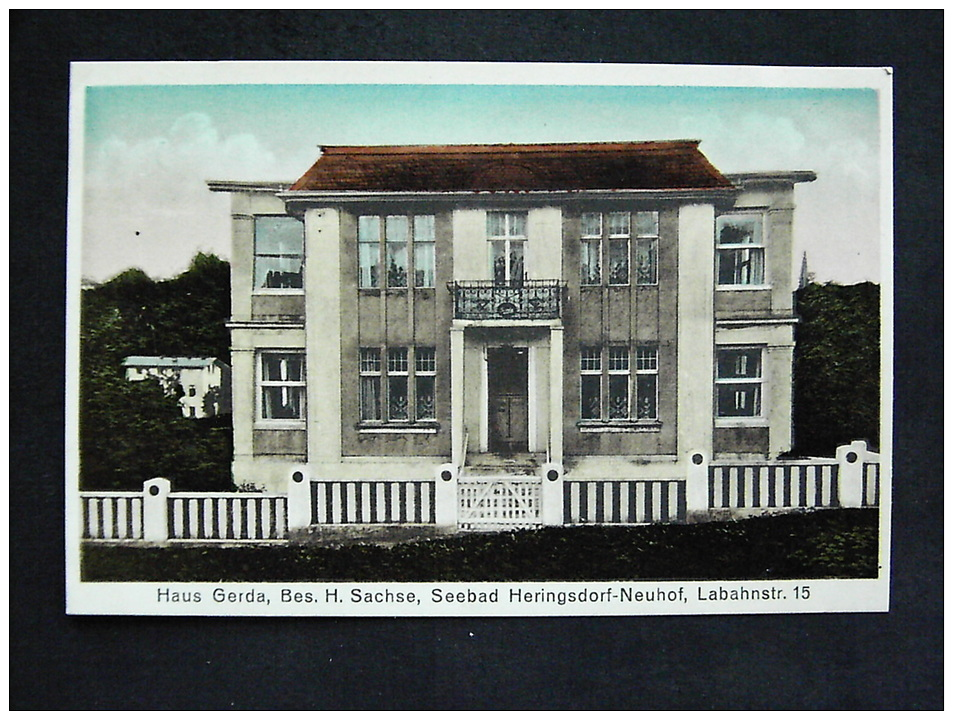 HERINGSDORF Usedom - Neuhof - Haus GERDA - Ol. - Altri & Non Classificati