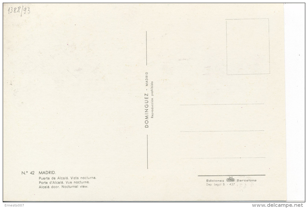 Spanien/España, Ersttagsbrief-Ersttagsansichtskarte/FDC-FDCard, Madrid/Puerta De Alcalá - 1961, Siehe Scan + *) - Maximumkarten