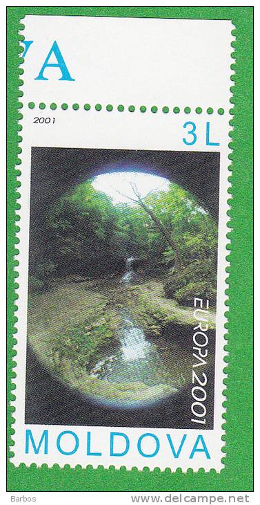 Moldova  Moldavia  Moldawien  Moldau  2001   Europa CEPT , Water ,  MNH - Moldova