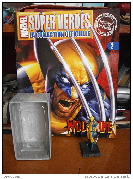 FIGURINE METAL WOLVERINE Avec Sa Boîte Et Son Fascicule - MARVEL -EAGLEMOSS - Statuettes En Métal