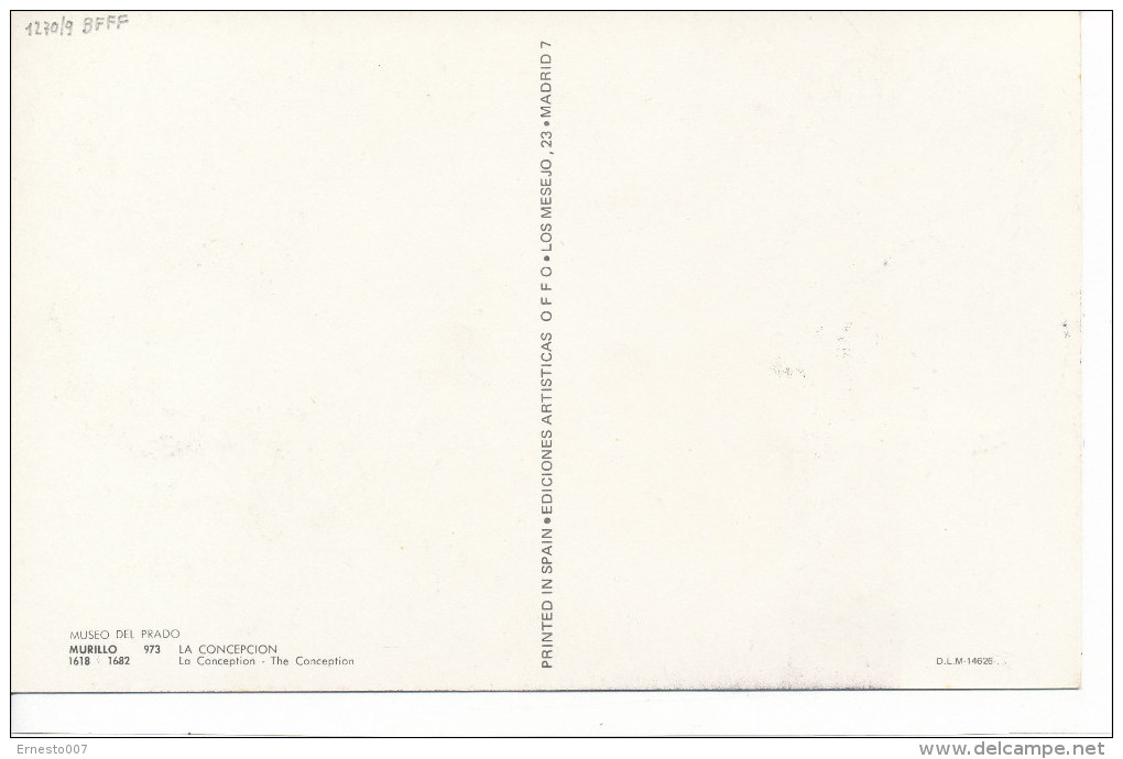Spanien/España, Ersttagsbrief-Ersttagsansichtskarte/FDC-FDCard, La Concepcion/Murillo - 1960, Siehe Scan + *) - Maximumkarten