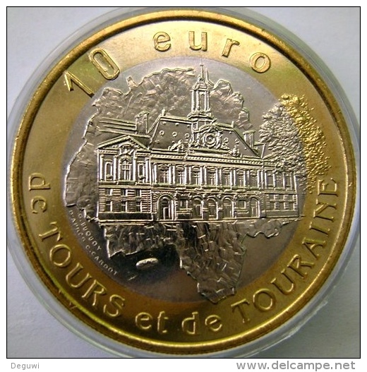 10 Euro Temporaire Precurseur De AMBOISE (Tours Et De Touraine)  1997, RRRR,, BI-Color, Nr. 29 - Euros Des Villes