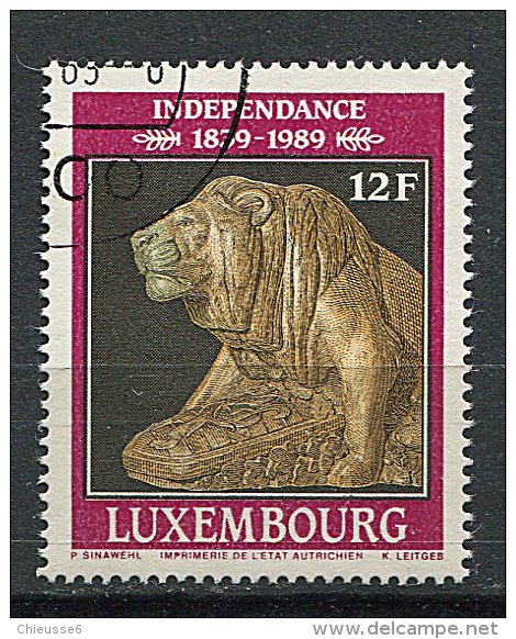 (cl 15 - P55) Luxembourg Ob N° 1167 (ref. Michel Au Dos)  - Lion De Bronze  - - Gebraucht