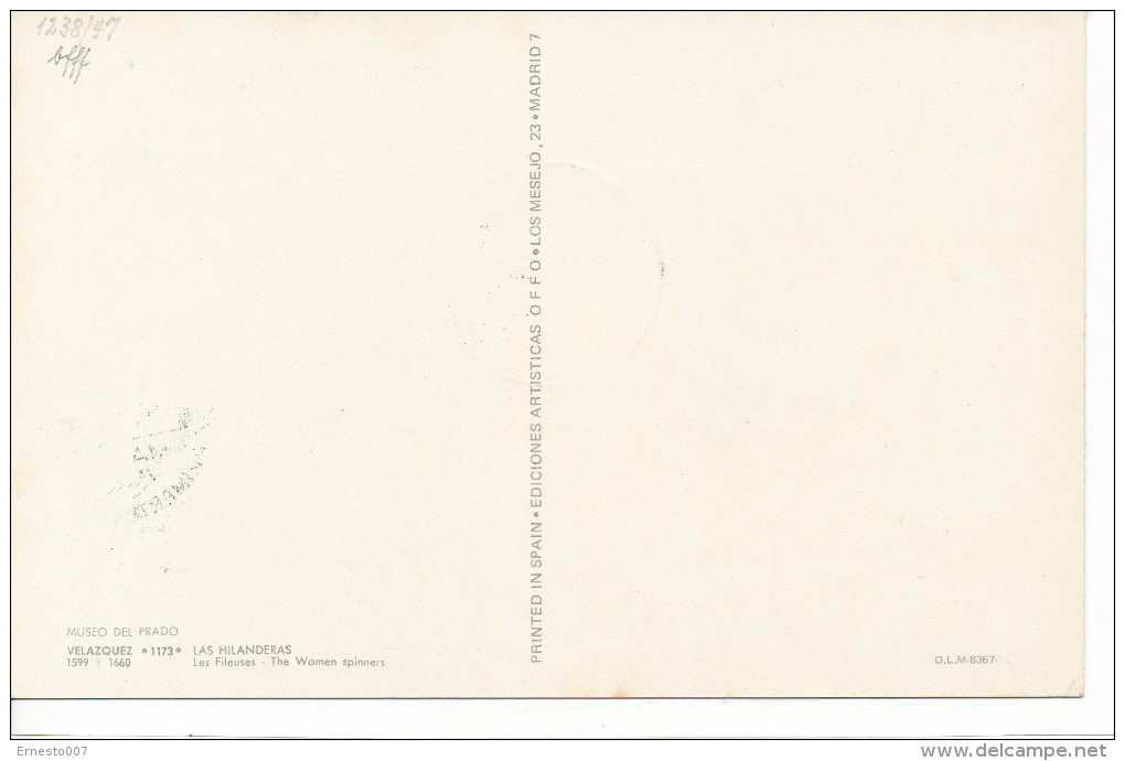 Spanien/España, Ersttagsbrief-Ersttagsansichtskarte/FDC-FDCard, Las Hilanderas/Velazquez - 1959, Siehe Scan + *) - Maximumkarten