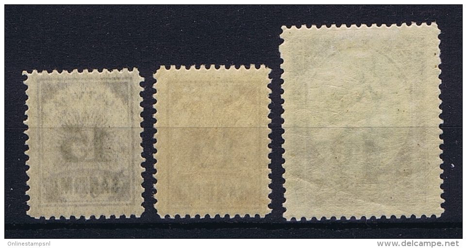 Latvia Lettland: Mi Nr  114 - 116   MH/*    1927  116 Has A Gum Fold Stamp Is Not Folded - Lettland