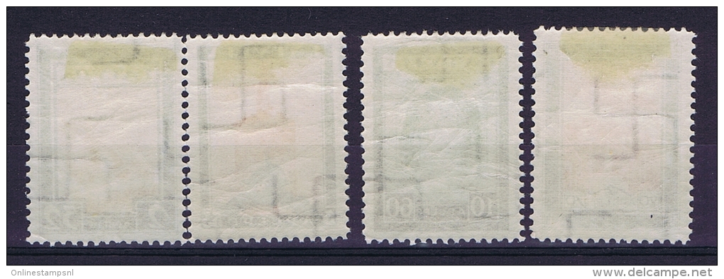 Latvia Lettland: Mi Nr 215 A - 218 A    MH/*   1933 Airmail - Lettland