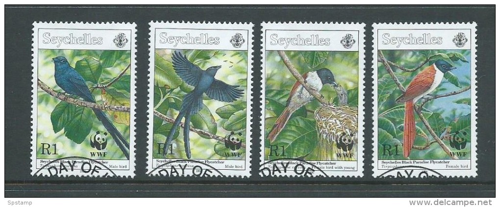 Seychelles 1996 WWF Bird Set 4 VFU - Seychelles (1976-...)