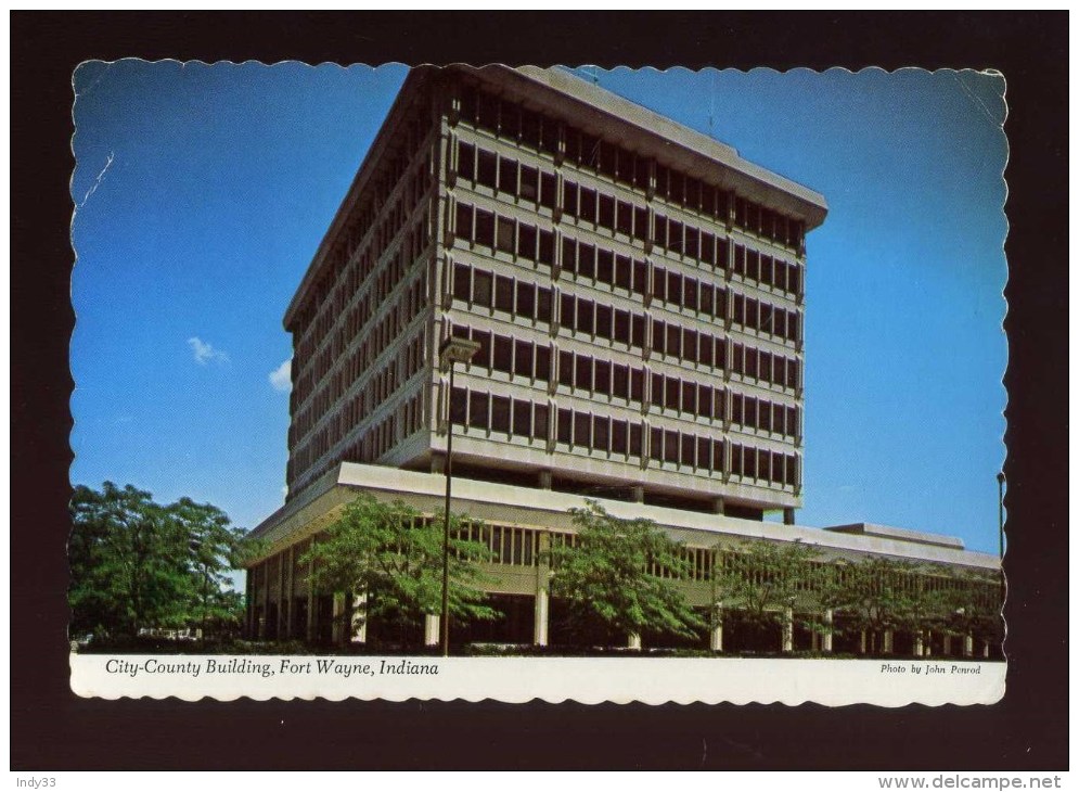 - ETATS UNIS IN . FORT WAYNE . CITY COUNTY BUILDING . - Fort Wayne