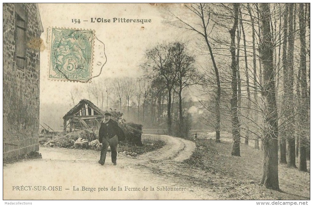 Précy-sur-Oise (60.Oise) L'Oise Pittoresque - La Berge Près De La Ferme De La Sablonnière - Précy-sur-Oise