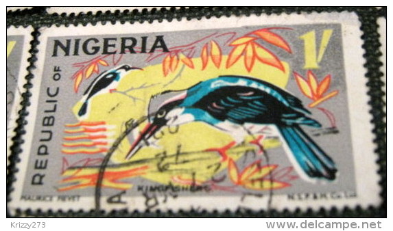 Nigeria 1965 Kingfishers 1s - Used - Nigeria (1961-...)