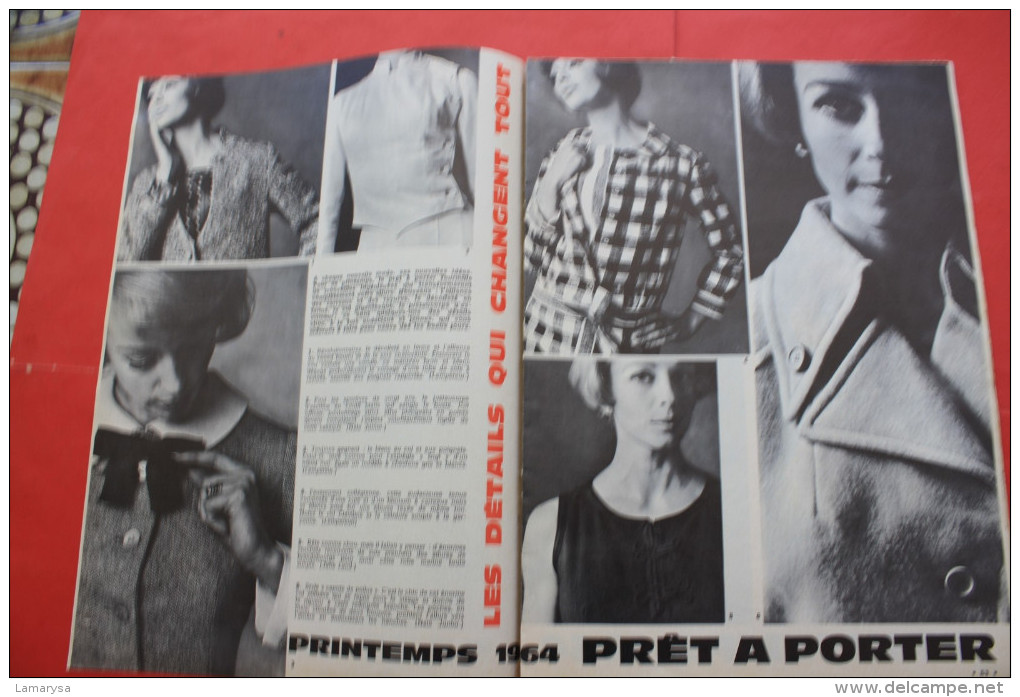 1964 LOISIRS CREATIFS VINTAGE PRET à PORTER  ECHO MODE MODELES PATRONS CHAPEAUX Faire Défiler Les Images - Autres & Non Classés