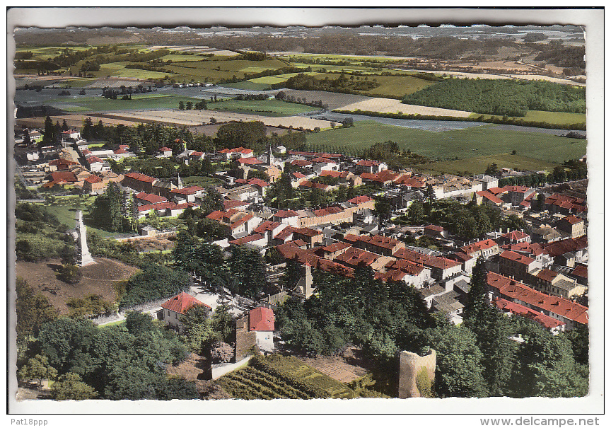 SAINT JEAN DE BOURNAY 38 - Vue Générale Aérienne - CPSM Dentelée Colorisée PF - Isère - Saint-Jean-de-Bournay