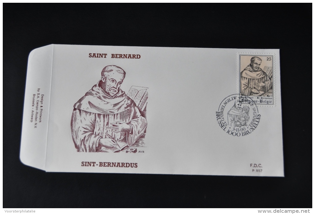 15 ++ BELGIUM FDC 1990 SINT BERNARDUS - 1981-1990