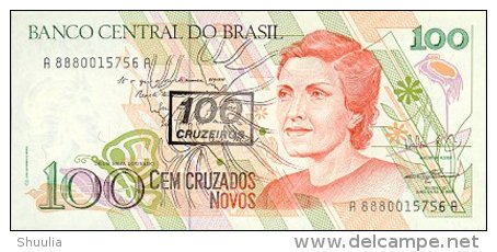 Brasil 100 Cruzados  (1990) Pick 224 UNC - Brazil