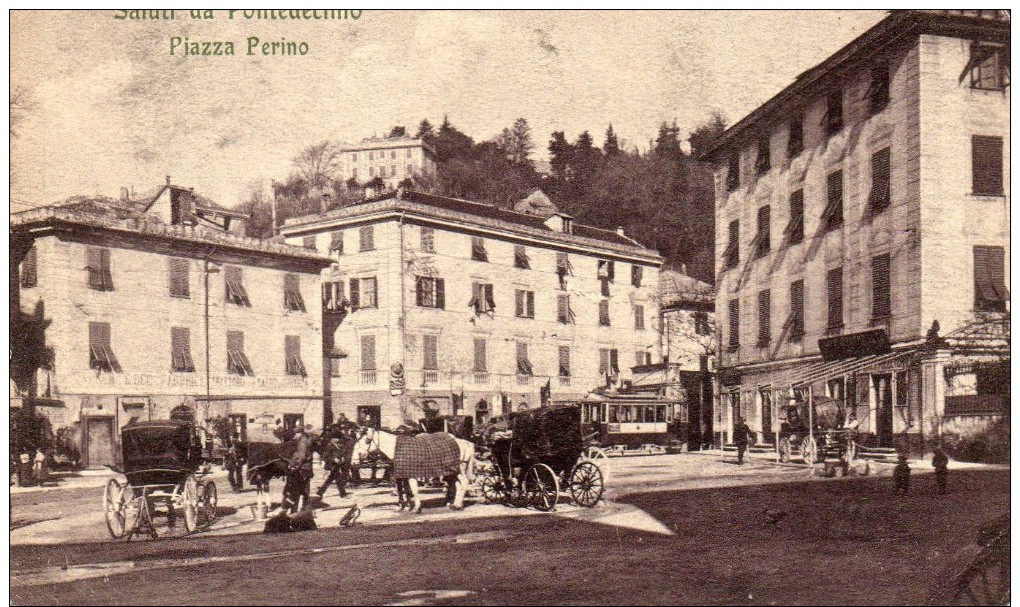 Saluti Da Pontedecimo Piazza Perino Tram - Genova (Genoa)