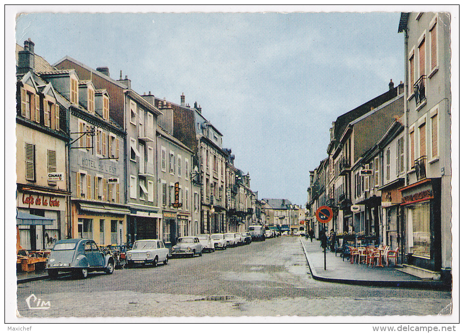 Lure - Rue De La Gare (café De La Gare, Hôtel  De L'Est, 2cv, Simca1000) Circulé 1969 - Lure