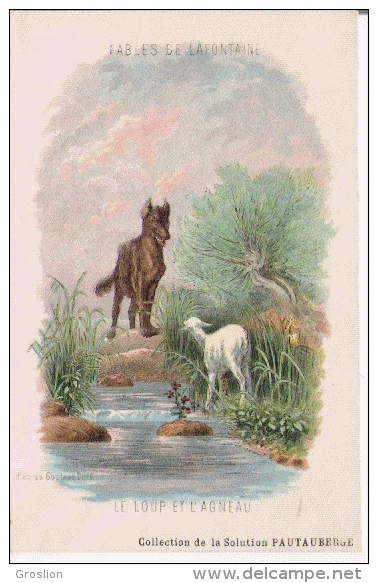 FABLES DE LA FONTAINE  LE LOUP ET L'AGNEAU (ILLUSTRATION DE GUSTAVE DORE) - Märchen, Sagen & Legenden