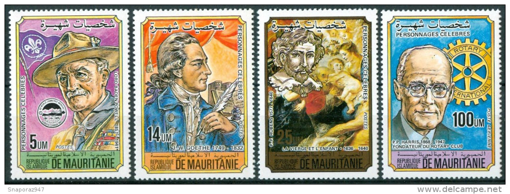 1984 Mauritania Personaggi Characters Caractères Set MNH** Fiog95 - Otros & Sin Clasificación