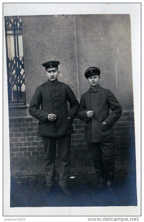 SOLDATS ALLEMANDS TIRAGE D APRES PLAQUE PHOTO OU CARTE PHOTO - Autres & Non Classés