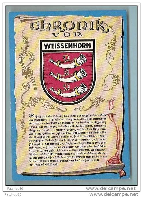 WEISSENHORN  ---- BLASON --   R 895 - Weissenhorn