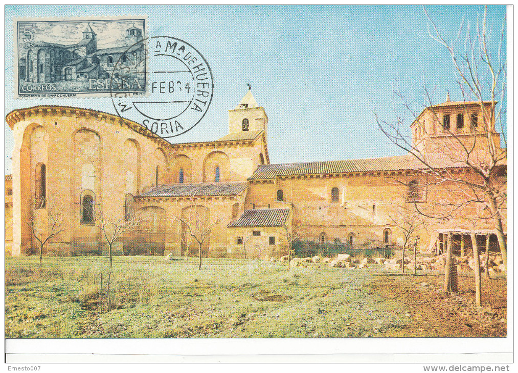 Spanien/España, Postkarte CP/MP, Monasterio Cisterciense De Santa Maria De Huerta/Soria - 1964, Siehe Scan + *) - Soria