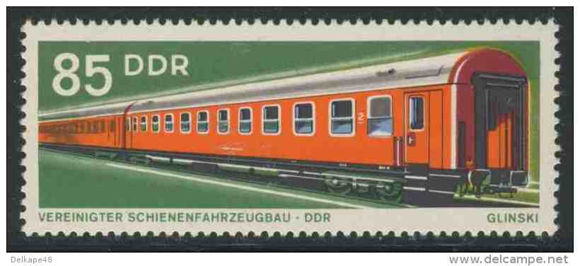 DDR Germany 1973 Mi 1849 YT 1544 ** Passenger Wagon / Reisezugwagen Typ Y B/70 - Treinen