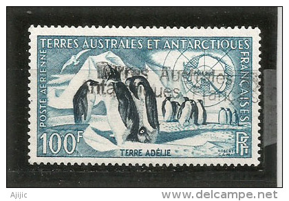 Manchots Empereur En Terre-Adelie. PA Nr 3 Oblitéré Bonne Qualité. Côte 33,00 € - Antarktischen Tierwelt