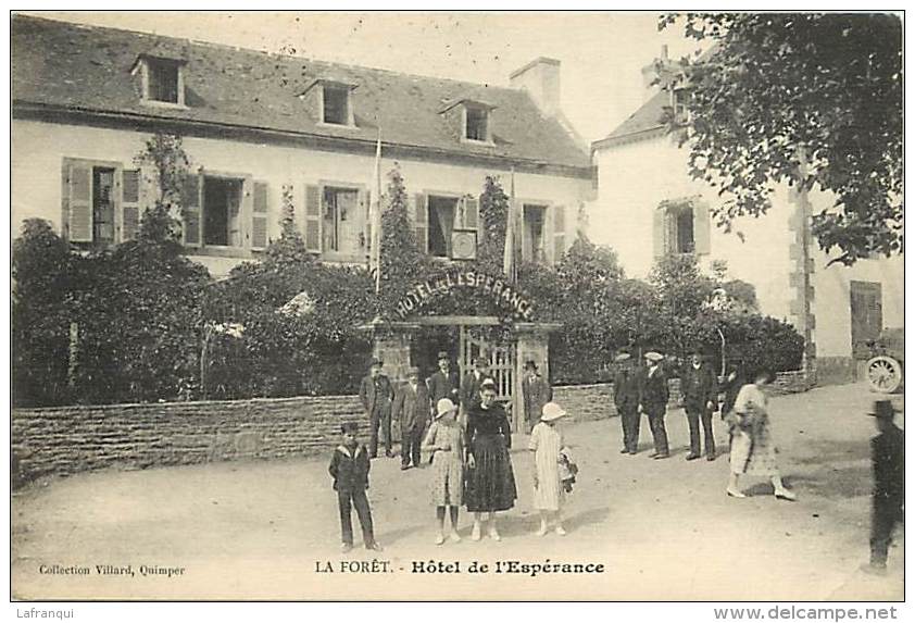 Ref G335- Finistere - La Foret - Hotel De L Esperance  -carte Bon Etat  - - La Forêt-Fouesnant