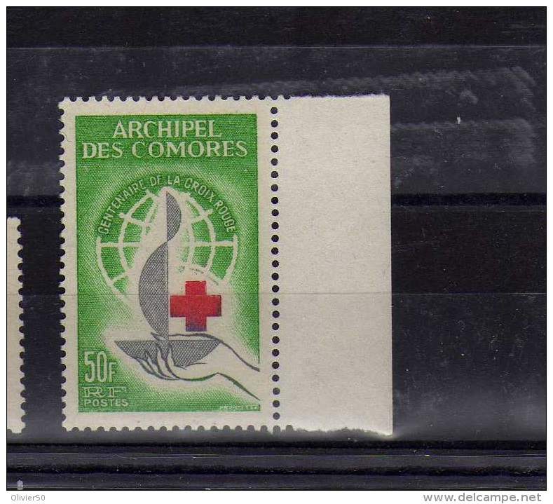 Comores (1963)  - "Croix-Rouge" Neuf** - Unused Stamps