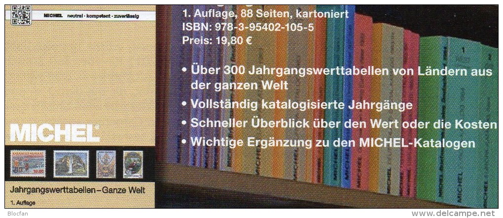 Katalog MlCHEL 2015 Jahrgangs-Werttabellen neu 20€ Wert an Briefmarken der Welt 300 Länder stamps catalogue of the world