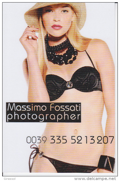 CPM PUBLICITE FEMME SEXY DESSOUS FEMININS PHOTO MASSIMO FOSSATI PAS MENTION CP - Advertising